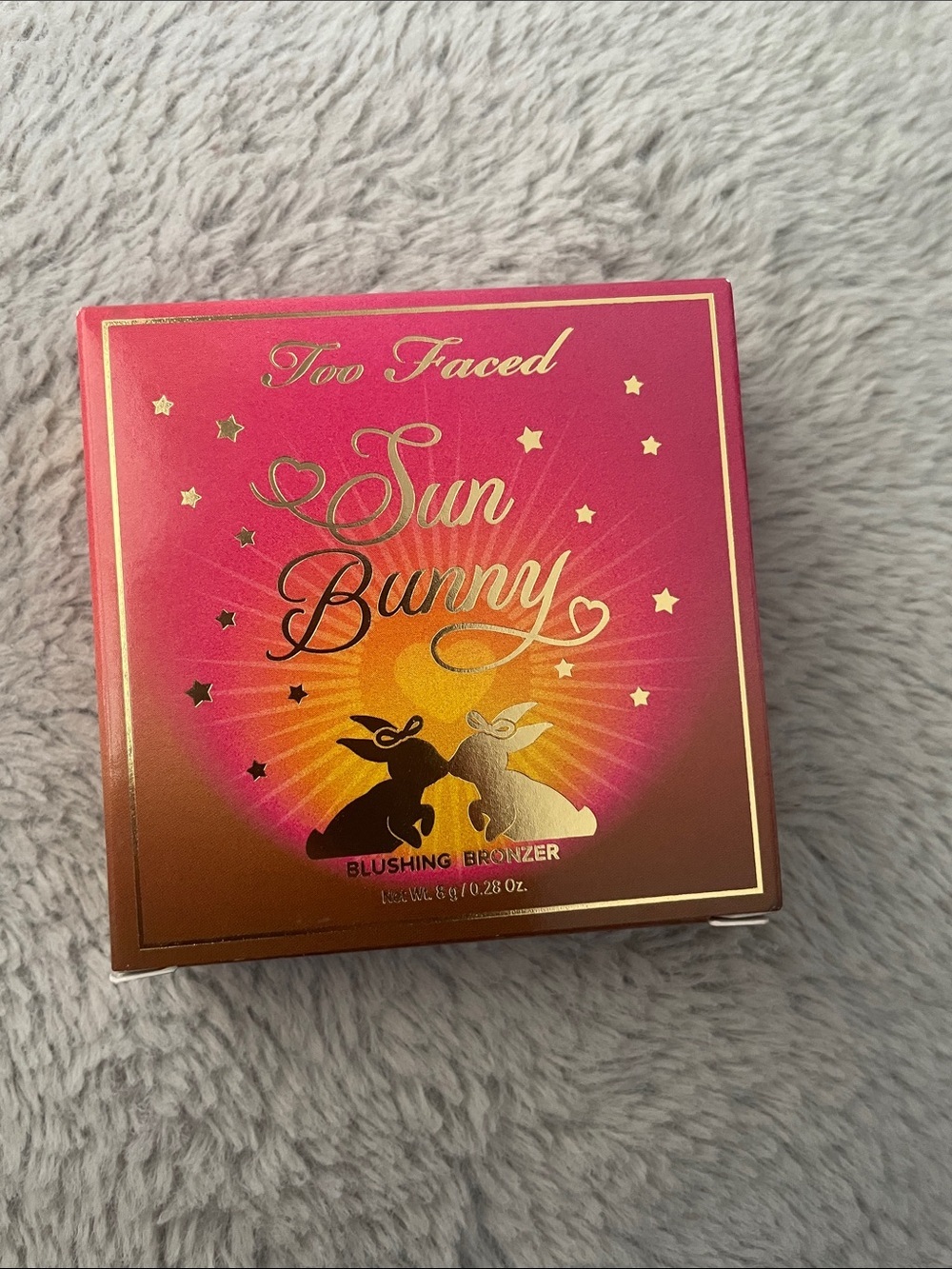 Too Faced Sun Bunny Blushing Bronzer - Pink & Gold Packaging